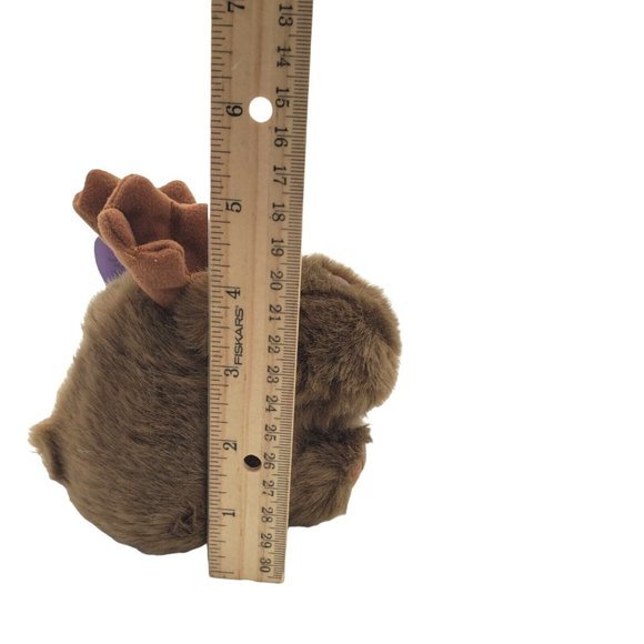 Vtg Puffkins Swibco GUS THE MOOSE Plush ANIMAL 1994 w/Tags 5" Woodland Mini Toy - Picture 7 of 9